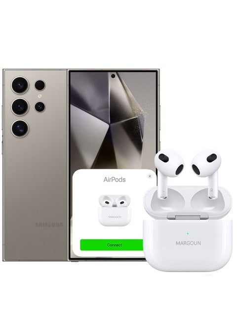 Samsung Galaxy S24 Ultra Bluetooth Headphones With Charging Case Wireless Earbuds 3Rd Generation Bluetooth Sport In-Ear Headphones Hi-Fi Stereo Sound Noise Reduction White