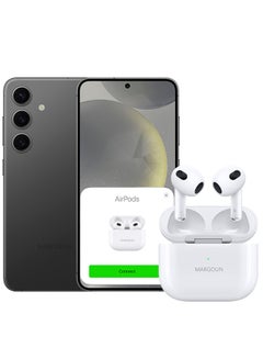 MARGOUN Samsung Galaxy S24 Bluetooth Headphones With Charging Case Wireless Earbuds 3Rd Generation Bluetooth Sport In-Ear Headphones Hi-Fi Stereo Sound Noise Reduction White  - Image 1