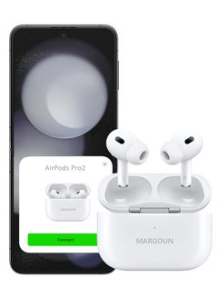 Samsung Galaxy Z Flip5 Bluetooth Headphones With Charging Case Wireless Earbuds Pro 2 Bluetooth Sport In-Ear Headphones Hi-Fi Stereo Sound Noise Reduction White