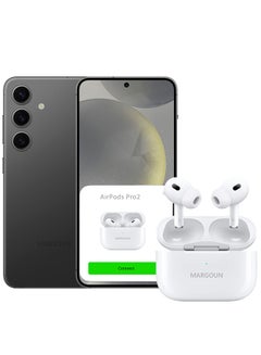 Samsung Galaxy S24 Bluetooth Headphones With Charging Case Wireless Earbuds Pro 2 Bluetooth Sport In-Ear Headphones Hi-Fi Stereo Sound Noise Reduction White