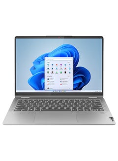IdeaPad Flex 5 14IRU8 2-in-1 14-Inch Display, Core i5-1335U Processor/8GB RAM/512GB SSD/Intel Iris Xe Graphics/Windows 11 Home English/Arabic Arctic Grey