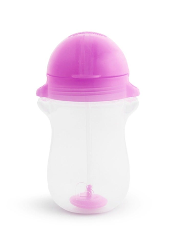 مونشكين - Tip And Sip Weighted Straw Cup 296 Ml Purple - Image 1