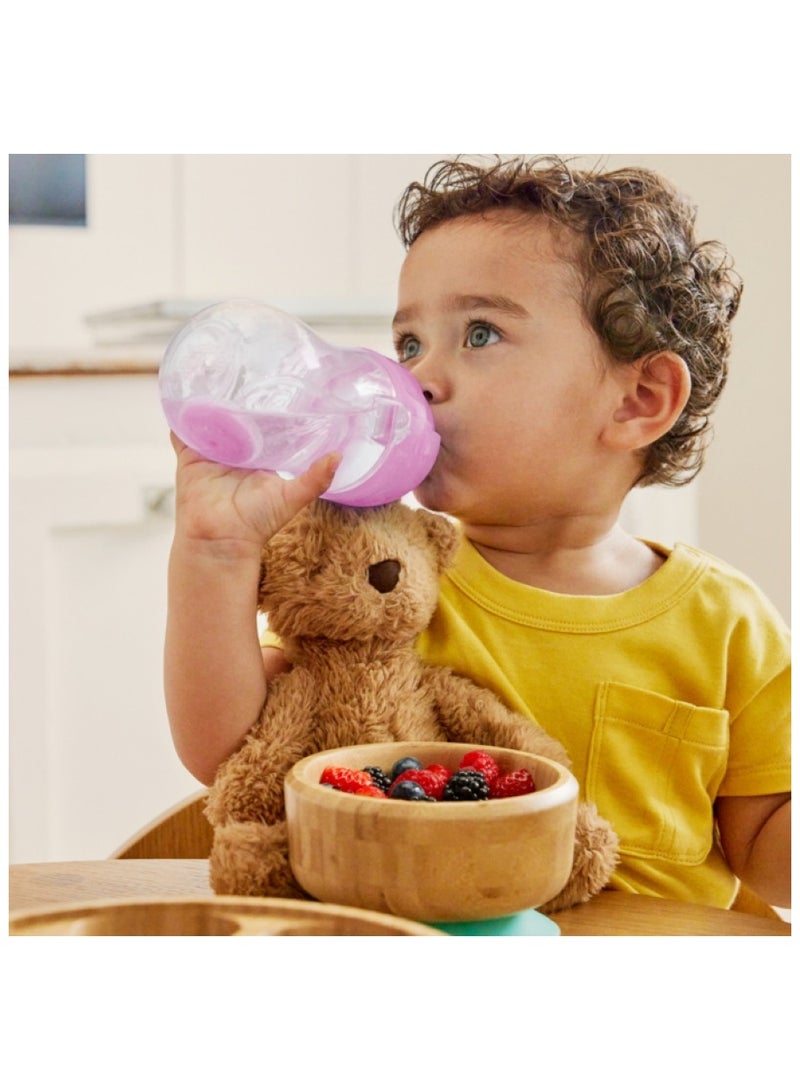 مونشكين - Tip And Sip Weighted Straw Cup 296 Ml Purple - Image 1