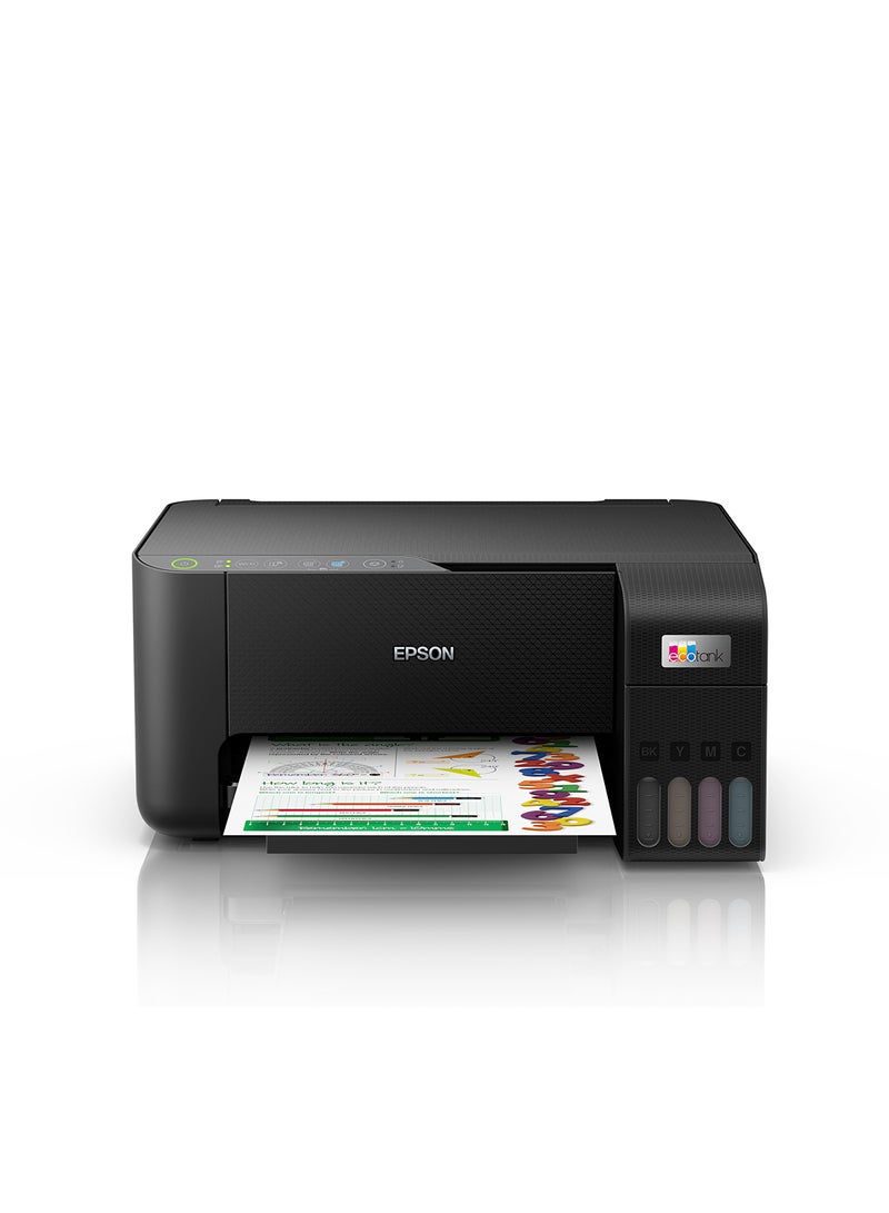 طابعة Ecotank L3250 Home Ink Tank 3-In-1 الملونة المجددة مع اتصال واي فاي وتطبيق Smartpanel