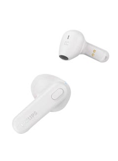 Philips In-Ear True Wireless Earphones, Up to 15 Hours Play Time, AI Mic For Clear Call Quality,IPX4 Splash And Sweat Resistant White  - Image 1