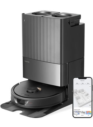 Q Revo Robot Vacuum And Mop, Auto-Drying, Auto Mop Washing, Dual Spinning Mops, Auto Mop Lifting, Self-Refilling, Self-Emptying, Reactive Tech Obstacle Avoidance, 5500Pa 2.7 L 60 W QR52-00 Black - pnsku/N70050383V/45/_/1709211959/ae82ff1f-efcf-4bfe-b298-ece85ed60358