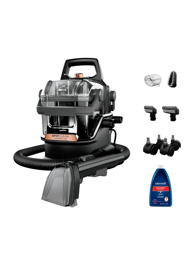 بيسيل بيسل SpotClean HydroSteam 3700E – مكنسة محمولة بتقنية Hydrosteam للتنظيف بقوة البخار، تزيل البقع بفعالية من السجاد والمفروشات والأسطح الصلبة، بتصميم انسيابي وخفيف الوزن | مع ضمان سنتين من بيسل 1000 W 3700E - Image 1