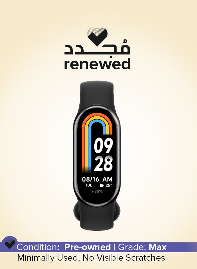 شاومي تم تجديده - Smart Band 8 باللون الأسود الجرافيتي - Image 1