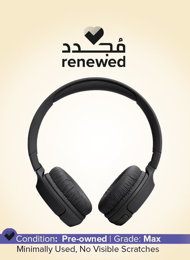 JBL Renewed - Tune 520Bt Wireless On Ear Headphones Pure Black - Image 1