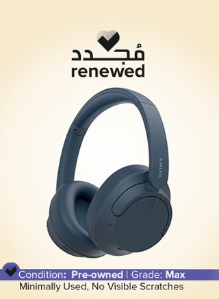 متجدد - WH-CH720 سماعات رأس لاسلكية بخاصية إلغاء الضوضاء بلوتوث فوق الأذن مع ميكروفون للمكالمات الهاتفية أزرق - pnsku/N70050526V/45/_/1709217196/3b6218e9-fb24-4a6d-b9ec-8ac23561134d
