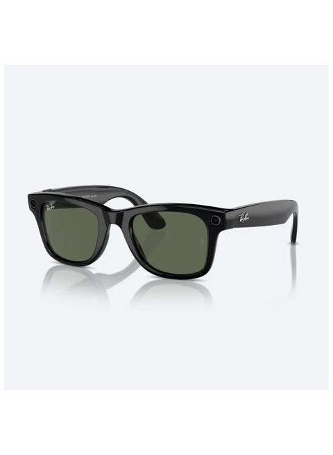RAY-BAN | META WAYFARER Shiny Black Frame G-15 Green Lenses