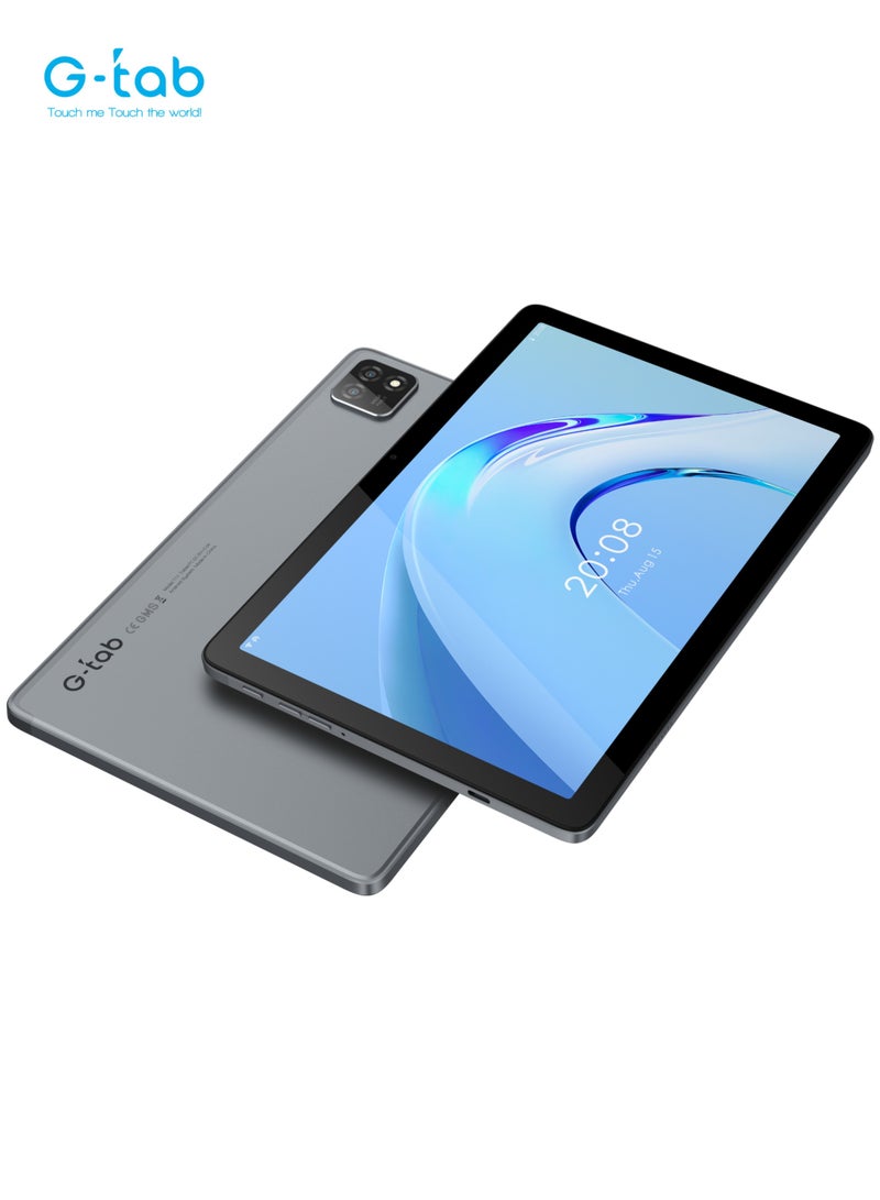 G-Tab - 11 Tablet/10.1 Inches IPS Screen/Octa Core 1.6GHz Processor/5G WiFi/6580mAh Battery/4G Dual SIM/4GB RAM + 128GB ROM/5MP Front+13MP Rear Camera/Includes- Touch Pen/OTG/Tempered Glass/Flip Cover - Image 1