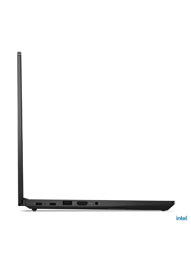 Lenovo ThinkPad E14 Gen 5 Laptop With 14-inch WUXGA (1920x1200) IPS Display, Intel Core i7-1355U Processor/8GB RAM DDR4/ SSD M.2/DOS (Without Windows)/Intel Irix Xe Graphics/ English/Arabic Graphite Black - Image 4