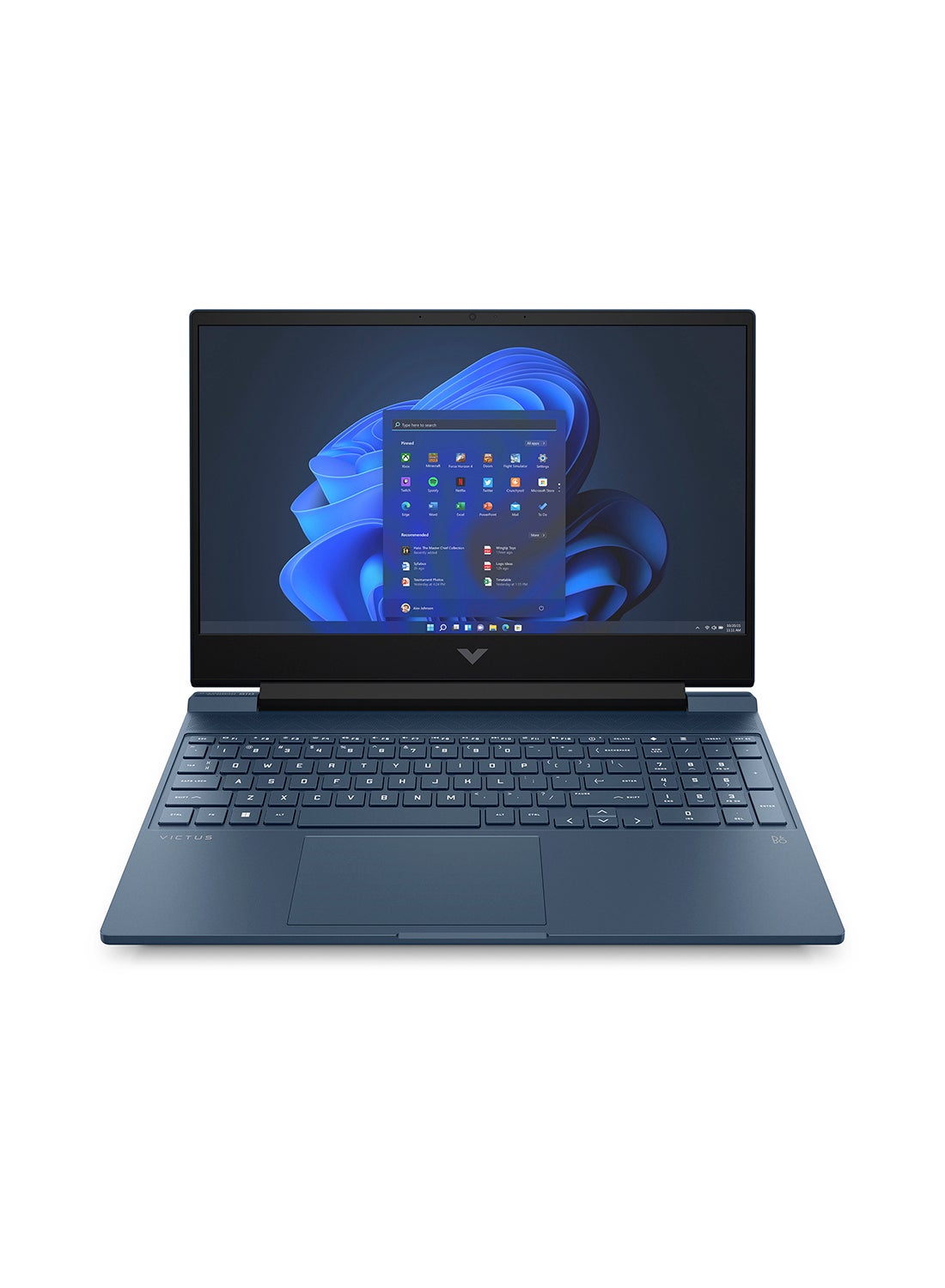 (Upgraded Version) Victus 15-fa0092ne Gaming Laptop With 15.6-Inch Display, Core i5-12450H Processor/16GB RAM/512GB SSD/GeForce RTX 3050 Graphics/Windows 11 / Performance Blue / Performance Blue English/Arabic Performance Blue