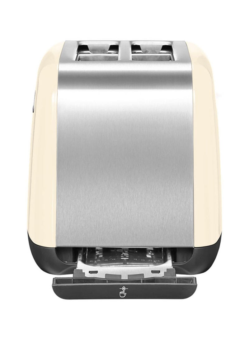 KitchenAid Toaster 2 Slice Automatic 1100 W 5KMT221BAC Almond Cream  - Image 3