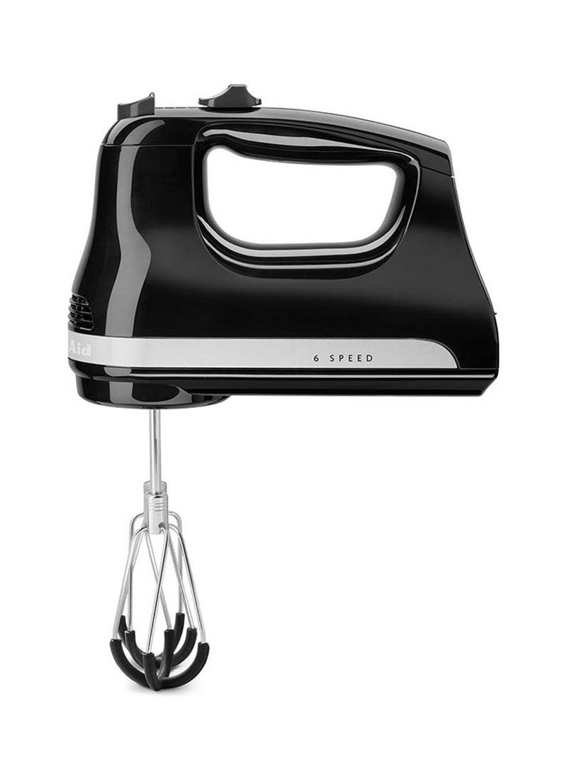 KitchenAid - Hand Mixer 6 Speed With Flex Edge Beaters 60 W 5KHM6118BOB Onyx Black - Image 1
