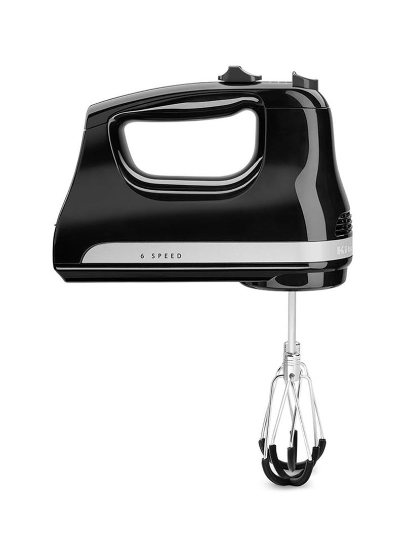 KitchenAid - Hand Mixer 6 Speed With Flex Edge Beaters 60 W 5KHM6118BOB Onyx Black - Image 1