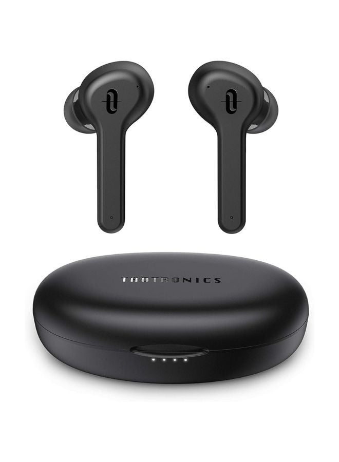 RAVPOWER Taotronics 53 Pro Wireless Earphone With Charging Case Black  - Image 1