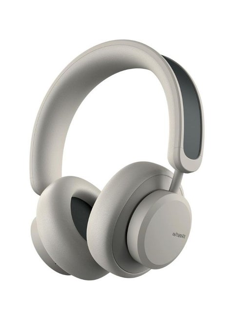 Los Angeles Solar Powered Active Noise Cancelling Headphones With Infinite Playtime Powerfoyle Self Charging Wireless Over Ear Bluetooth 5.0 Earphones On Ear Detection Desert Gray