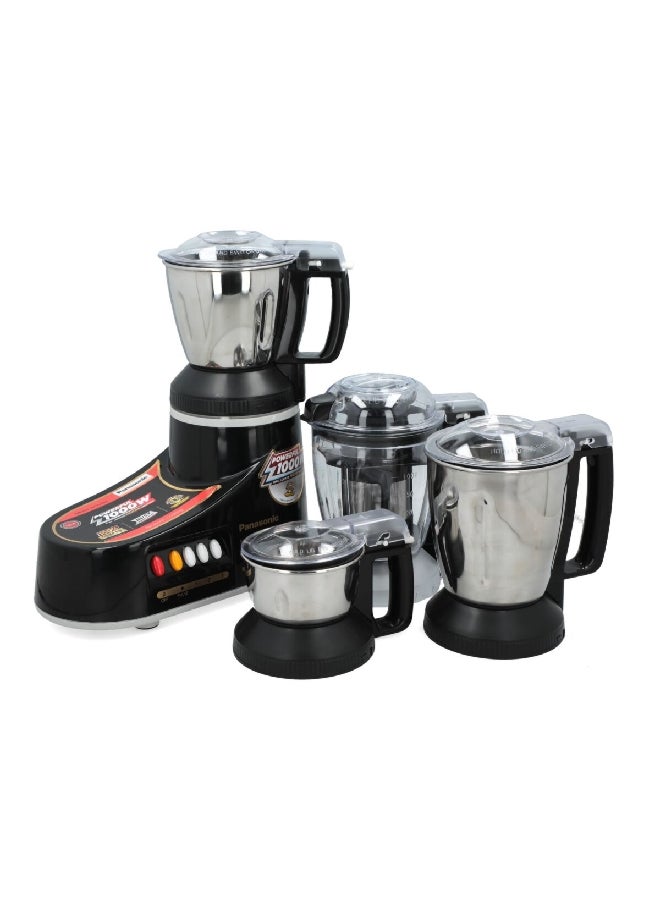 Panasonic Interlocking Safety System Super Mixer Grinder 7 L 1000 W MX-AC400KTZ Black/Silver - Image 3