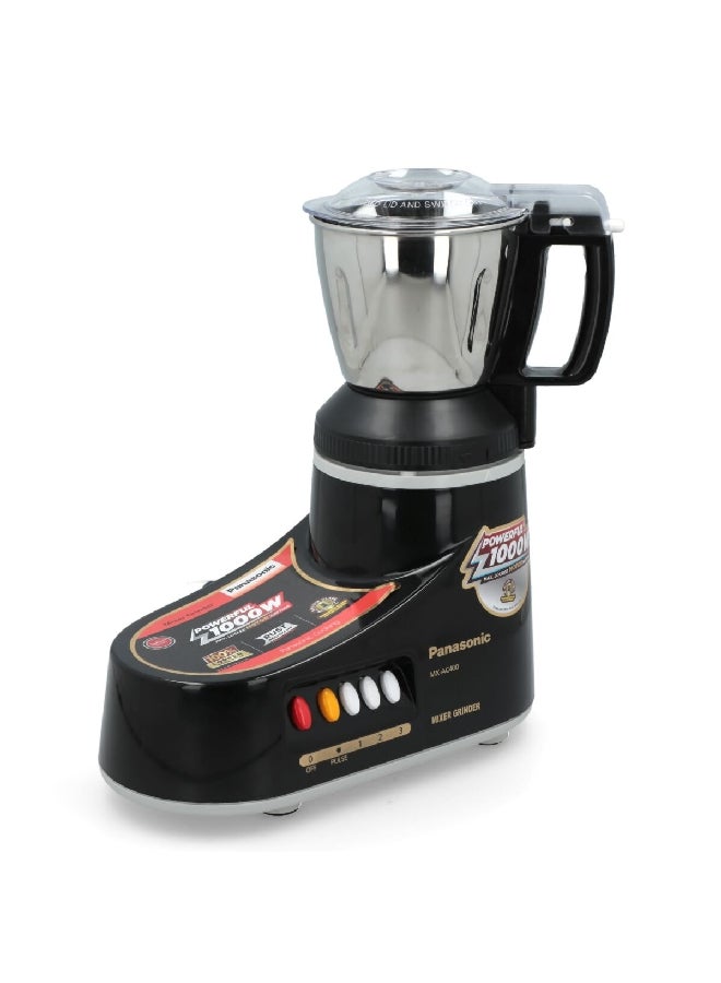 Panasonic Interlocking Safety System Super Mixer Grinder 7 L 1000 W MX-AC400KTZ Black/Silver - Image 2