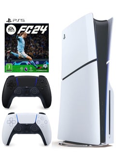 PlayStation 5 Disc Console (Slim) With Black Controller And FC 24