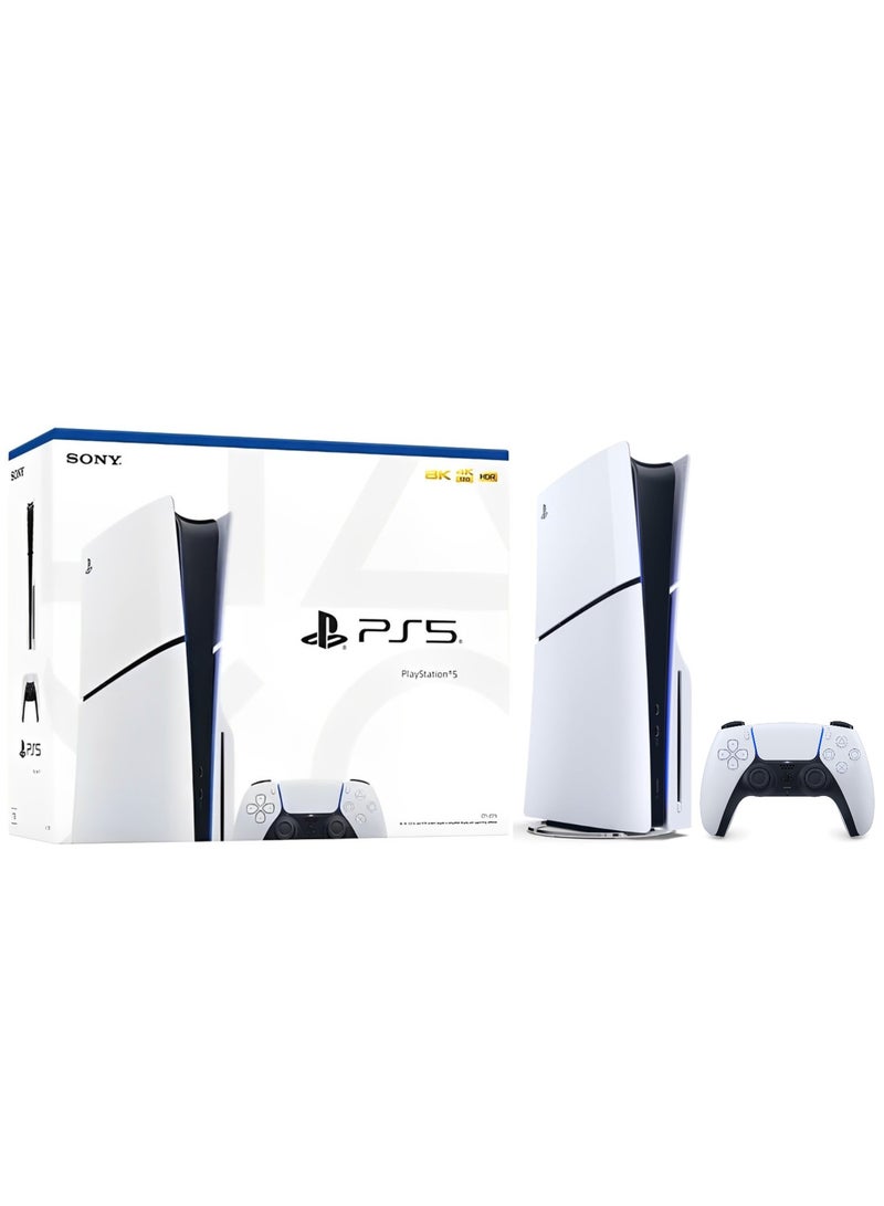 Sony - PlayStation 5 Disc Console (Slim) With Black Controller And FC 24 - Image 1