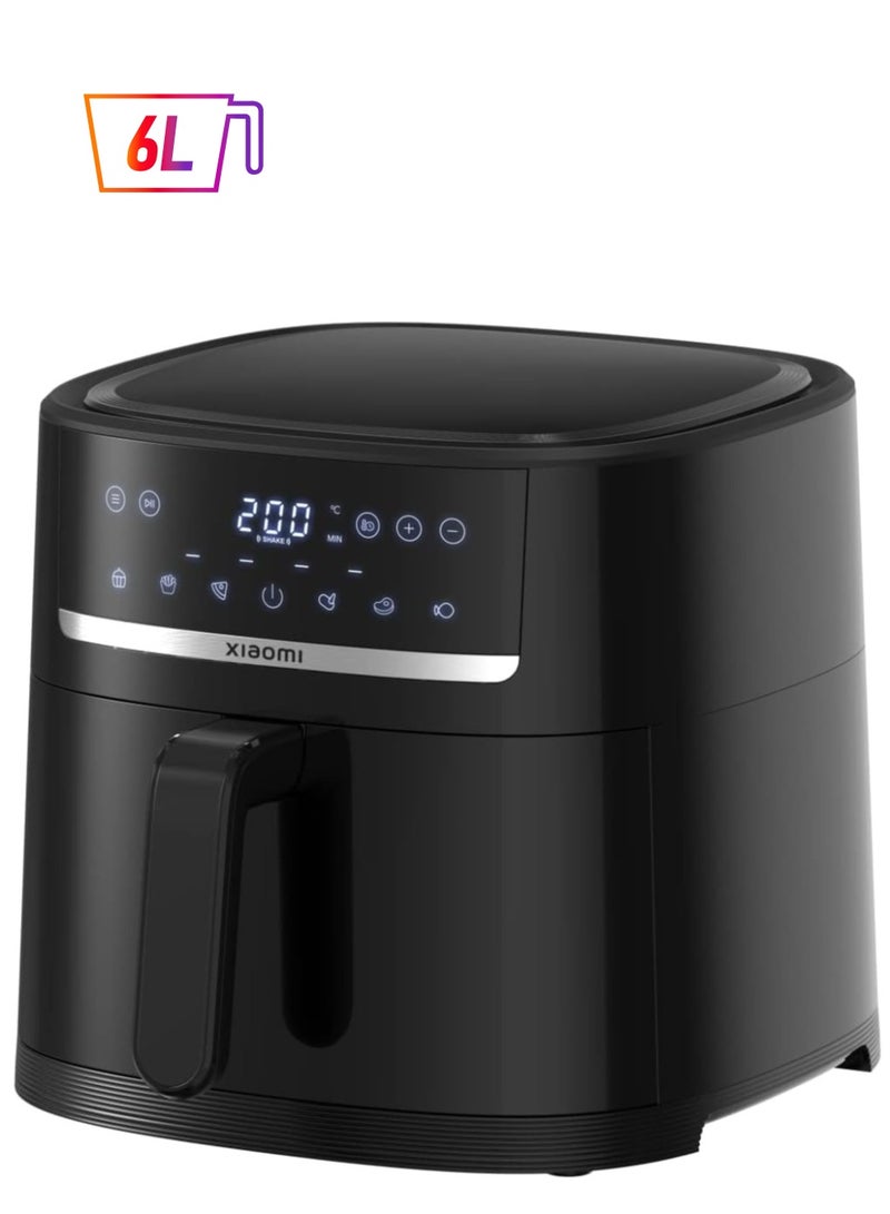 Xiaomi Air Fryer 6L, XXL Hot Air Fryer, 40°-200° Adjustable, 360° Hot Air Circulation, 6 Programmes, Frying Without Oil 6 L 1500 W MAF08 black - Image 1