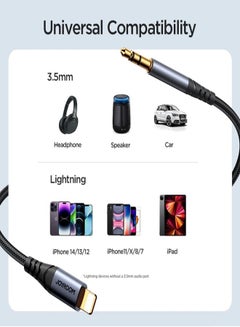 JOYROOM Audio-Transfer Series AUX Audio Cable (Lightning To 3.5Mm) 1.2M Black  - Image 3
