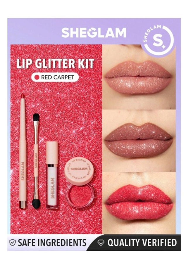 SHEGLAM Lip Dazzler Glitter Kit Red Carpet - Image 2