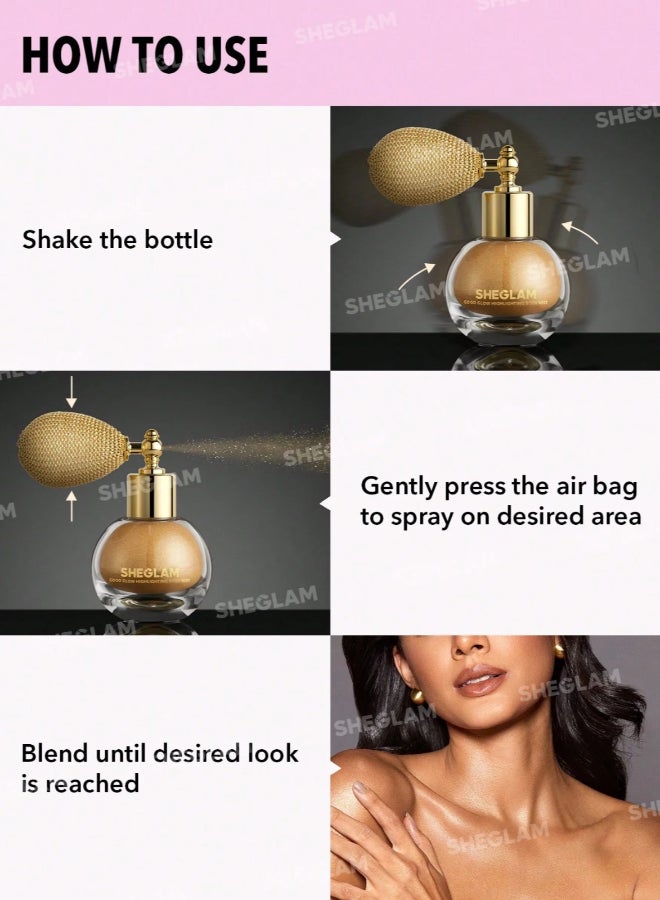 SHEGLAM - Go Go Glow Highlighting Body Mist Love Bomb - Image 1