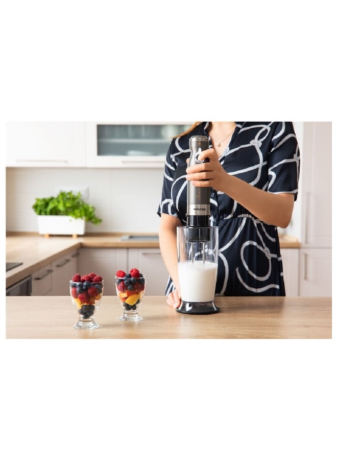 سنكور طقم خلاط يدوي 9 في 1 بقوة 220 فولت JAHSHB41005994 أسود فضي - Image 5