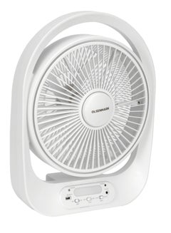Olsenmark Olsenmark 12" Rechargeable Table Fan with Solar Panel OMF1848, Working Time up to 10 Hours, 3 Speed Controls and 5 Leaf Blades OMF1848 white  - Image 3