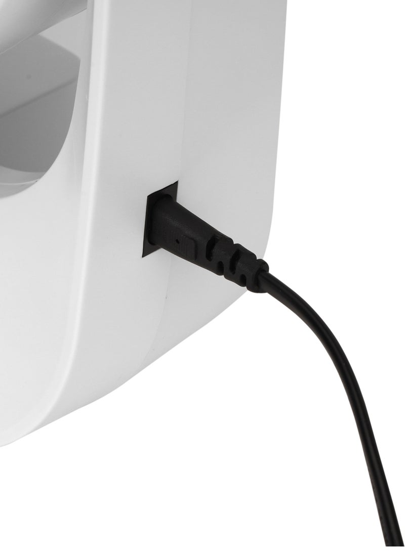 Olsenmark - Olsenmark 12" Rechargeable Table Fan with Solar Panel OMF1848, Working Time up to 10 Hours, 3 Speed Controls and 5 Leaf Blades OMF1848 white - Image 1