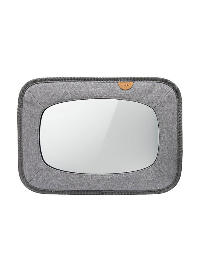 Moon Baby Back Seat Mirror - Universal Fit, Anti-Slip, 360-Degree -Grey  - Image 1