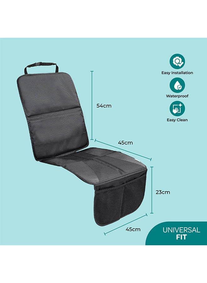 Moon Waterproof Car Seat Protector, Black Twill - Image 2