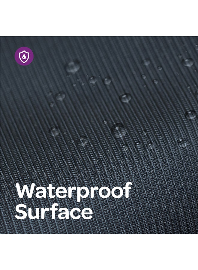 Moon Portable Diaper Changing Station - Waterproof Foldable Baby Travel Changing Bag kit - Black Twill - Image 5