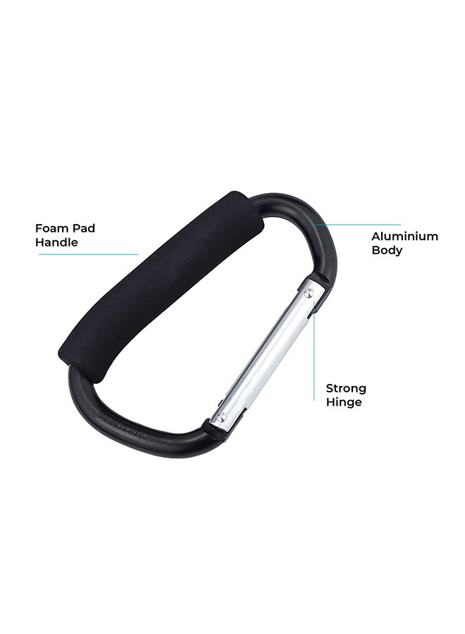 Moon Hands-Free Baby Stroller Hook, Black - Image 2