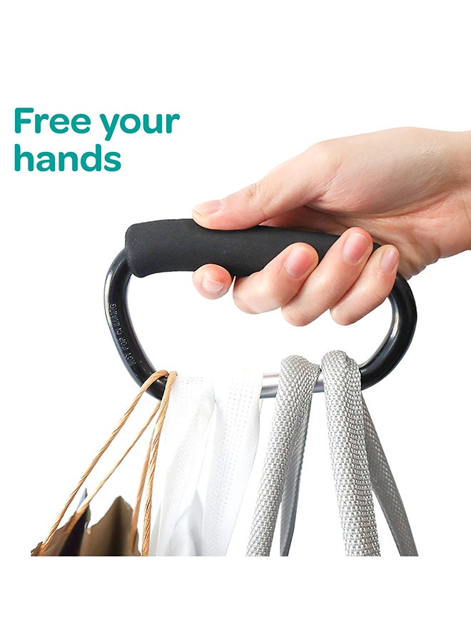 Moon Hands-Free Baby Stroller Hook, Black - Image 4