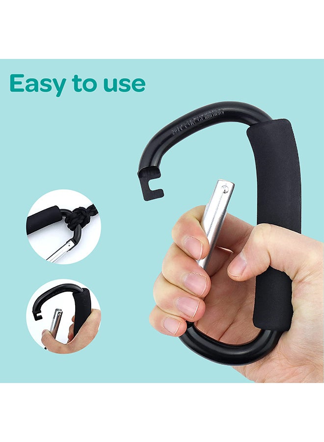Moon Hands-Free Baby Stroller Hook, Black - Image 3