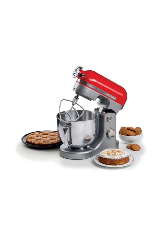 أريتي خلاط موديرنا الموفر للمساحة عالي الأداء والأنيق ذو التصميم الحديث سعة 5.5 لتر وقدرة 1600 وات C158900ARAS أحمر/فضي - Image 4