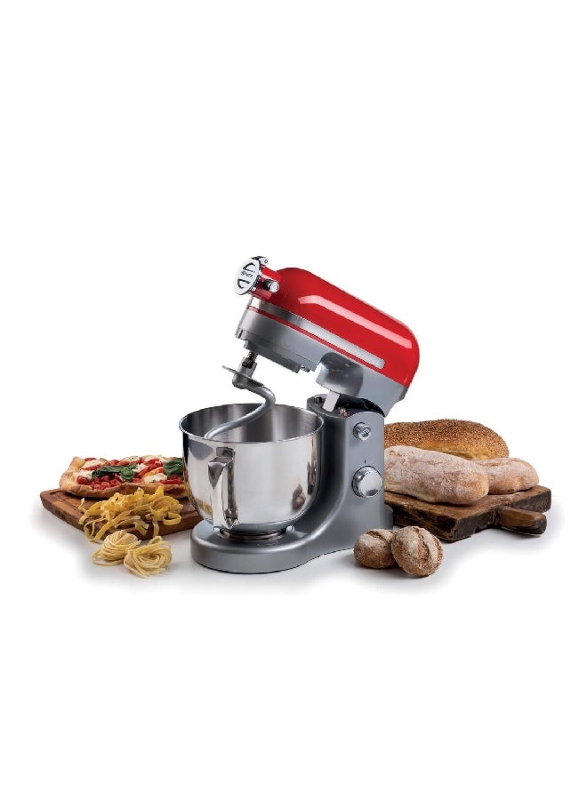 أريتي خلاط موديرنا الموفر للمساحة عالي الأداء والأنيق ذو التصميم الحديث سعة 5.5 لتر وقدرة 1600 وات C158900ARAS أحمر/فضي - Image 3