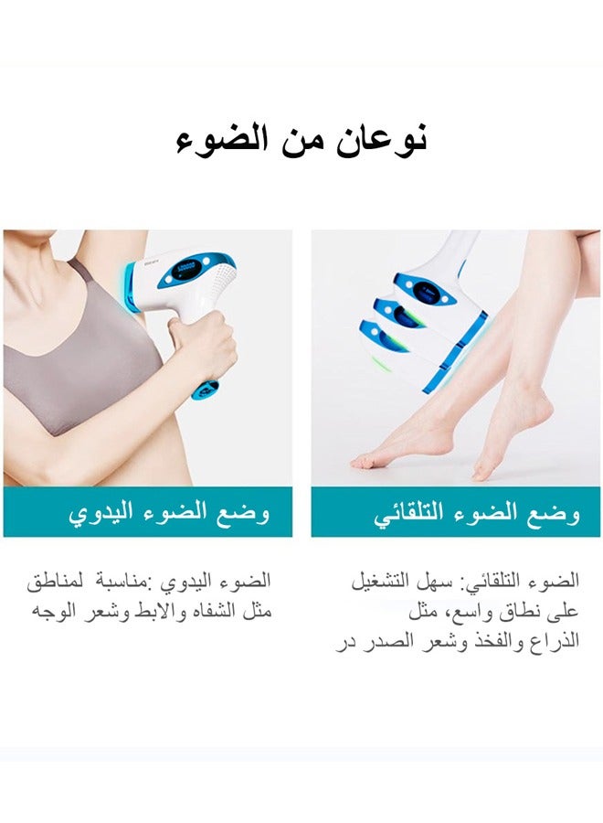 جهاز إزالة الشعر T4 بدون ألم IPL، إزالة الشعر بالليزر مع نظام التبريد، جهاز إزالة الشعر الدائم 500000 ومضة للنساء والرجال (مع إزالة الرؤوس السوداء) - pnsku/N70051072V/45/_/1709366479/3bcb4e50-4217-413e-9f6d-1e3746714a2b