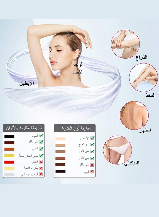 جهاز إزالة الشعر T4 بدون ألم IPL، إزالة الشعر بالليزر مع نظام التبريد، جهاز إزالة الشعر الدائم 500000 ومضة للنساء والرجال (مع إزالة الرؤوس السوداء) - pnsku/N70051072V/45/_/1709366483/a9560156-ac56-4f62-8ac2-d9586a8fda9c