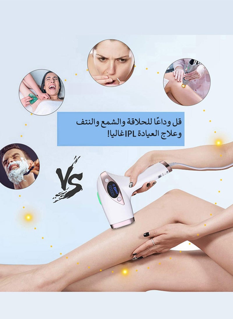 MLAY - T4 IPL Hair Removal Device, At-Home Laser Hair Removal With Ice Cooling, 500,000 Flashes, 5 Energy Levels, Permanent Painless Epilation For Face Back Leg Arm Armpit Bikini Line - Image 1