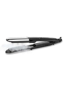 babyliss Steam Shine Styler Hair Straightener, Fast Heat-Up With 39mm Wide Diamond Ceramic Plates, 150°C to 230°C, 5 Heat Settings, Ionic Frizz Control, ST496SDE, Black Black  - Image 3
