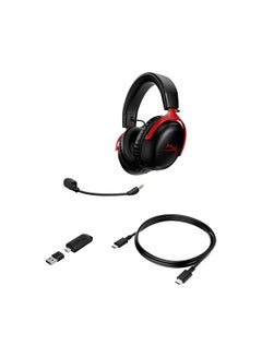 Hyperx Cloud III Wireless Gaming Headset - Black-Red - pnsku/N70051152V/45/_/1737449337/85e67ac0-1f4e-459e-8571-0a03af61bf67