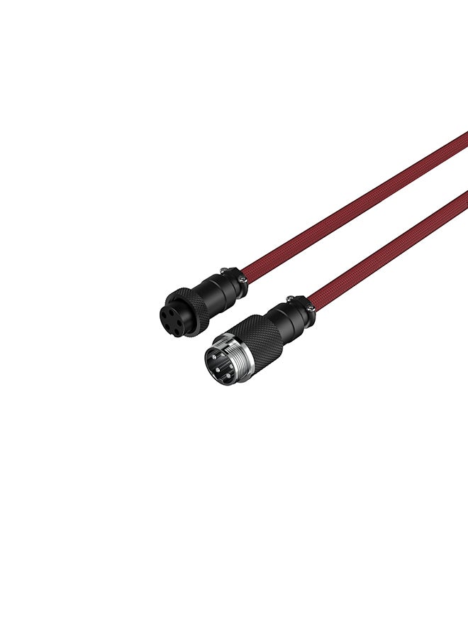 HYPERX - Coiled Cable - Red/Black - 1.37m - Image 1