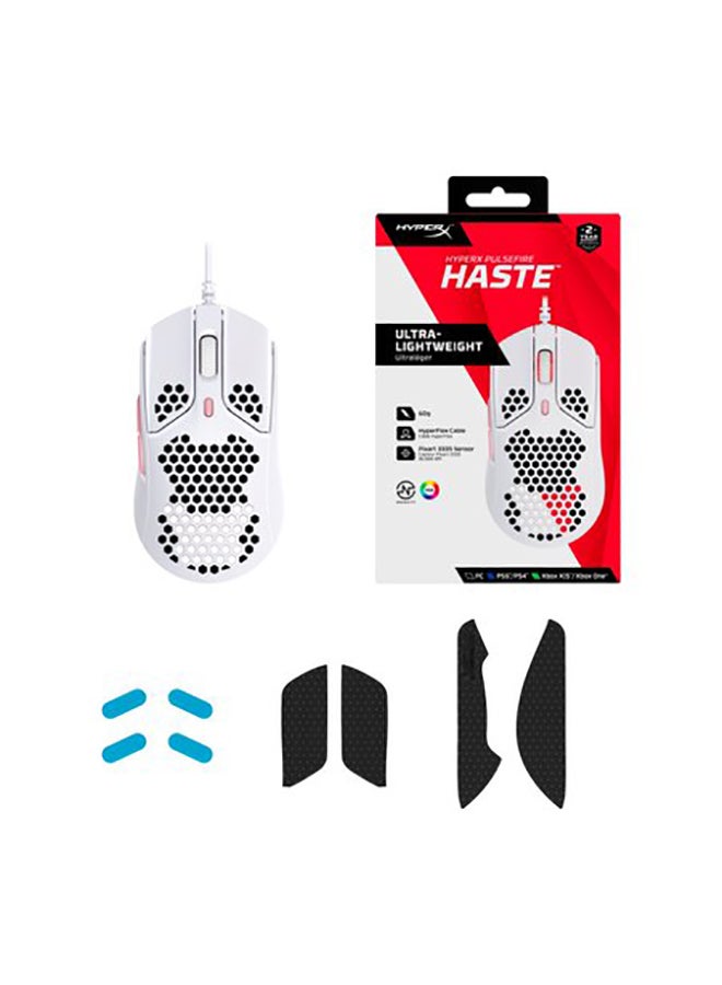 HYPERX - HyperX Pulsefire Haste Gaming USB Mouse Ultra Lightweight, Hex Design, Honeycomb Shell, Hyperflex Cable, Up to 16000 DPI, 6 Programmable Buttons - Image 1