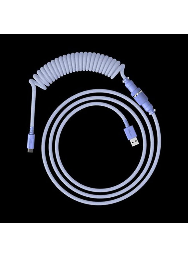 HYPERX - Coiled Cable - Light Purple - 1.37m - Image 1